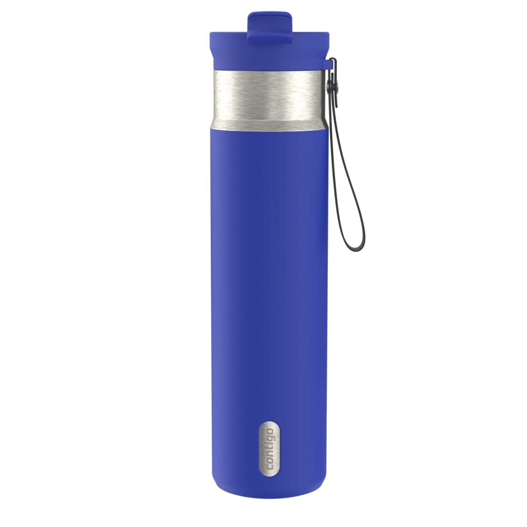 Contigo DualSip 28 oz Leakproof Insulated Water Bottle with Carrying Strap and 2-Way Lid