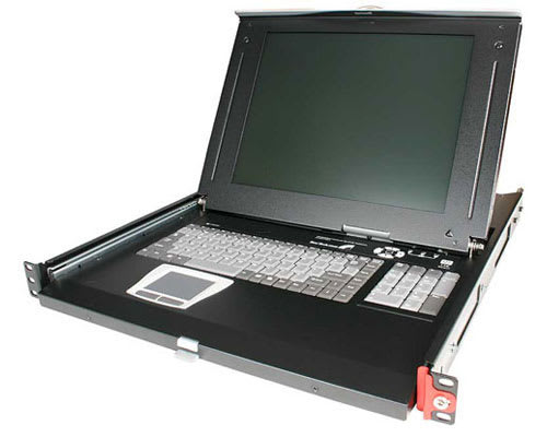 1U Cabinet Console for KVM Switches
