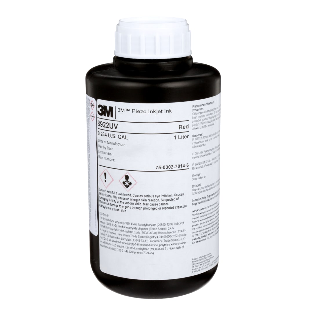 3M™ Piezo Inkjet Ink 8816UV v2, Cyan, 1.5L/bottle