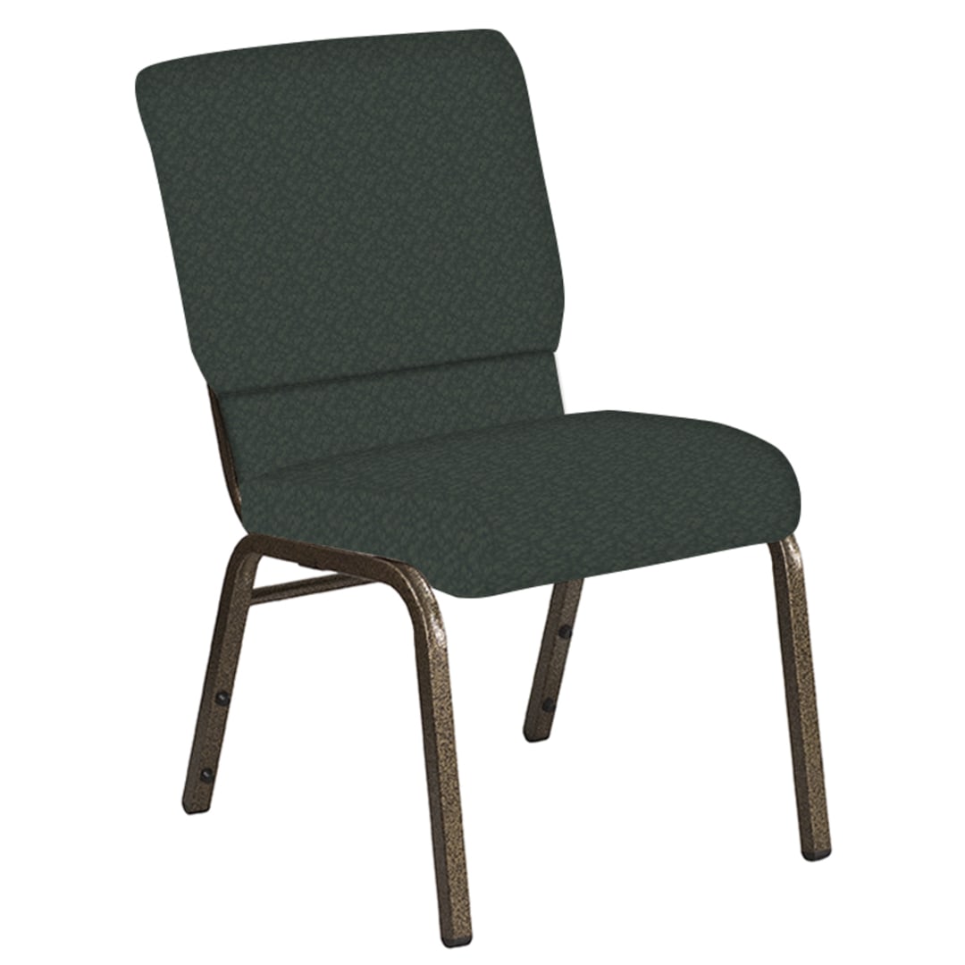 18.5''W Church Chair in Bonaire Orchard Fabric - Gold Vein Frame