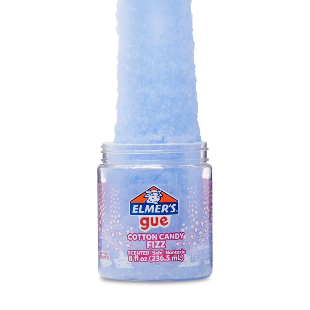 Elmer’s Gue Premade Slime, Cotton Candy Fizz Slime, Scented, 1 Count