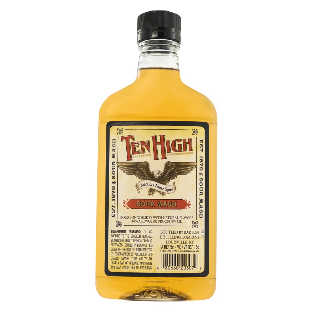 Ten High Sour Mash Bourbon Whiskey 375ml 80 Proof