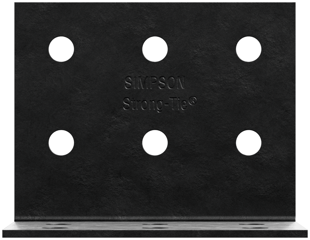 Simpson Strong-Tie HL79PC HLPC 7-1/4 in. x 9 in. Black Powder-Coated Ornamental Heavy Angle