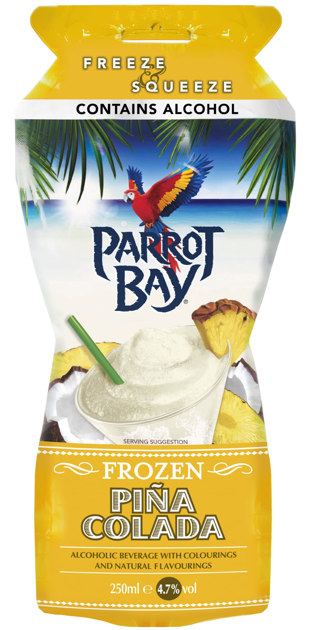 Parrot Bay Pina Colada Cocktail 250ml Pouch 9.4 Proof