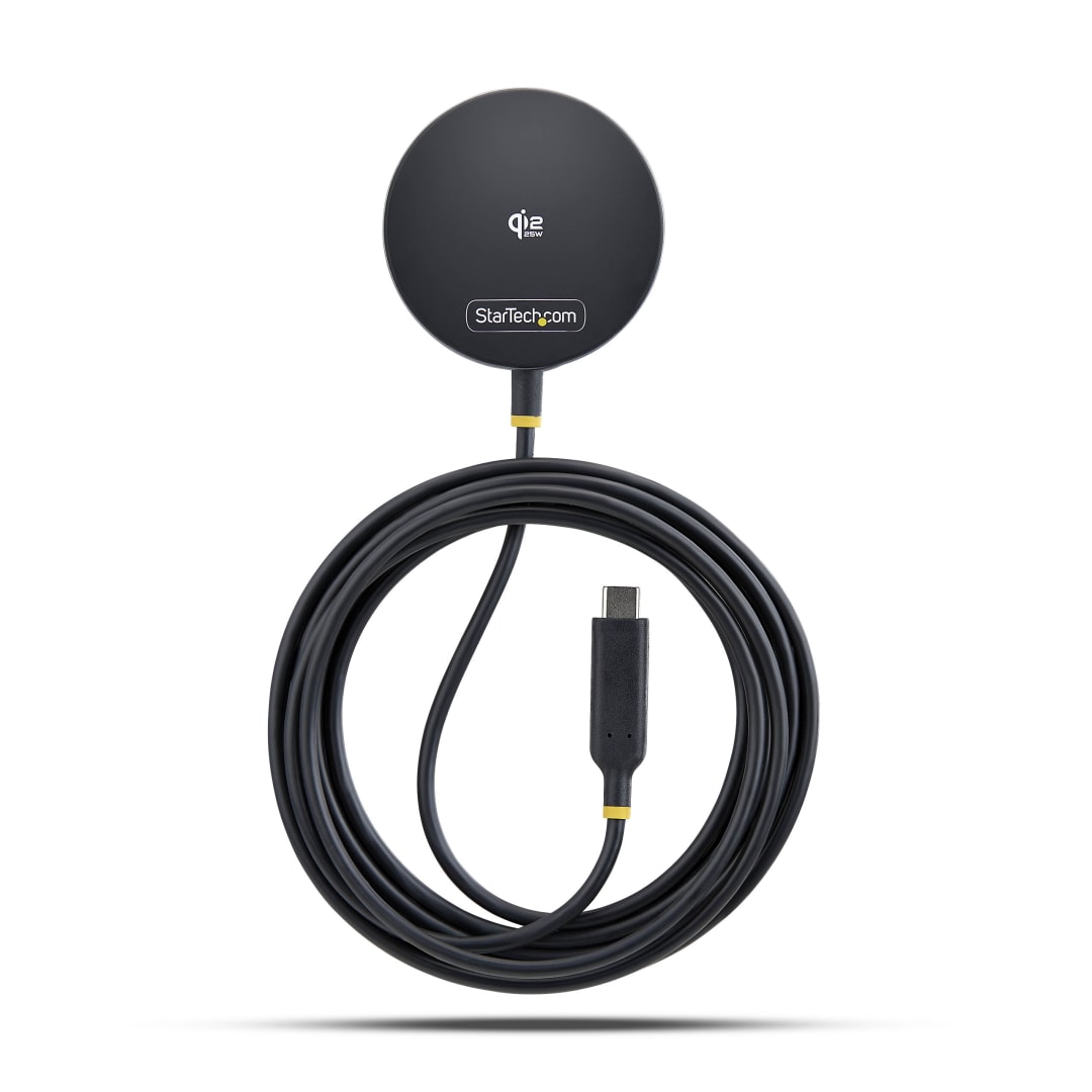 Qi2 Wireless Charger, 1x Device, Pad, USB-C, 15W, Black