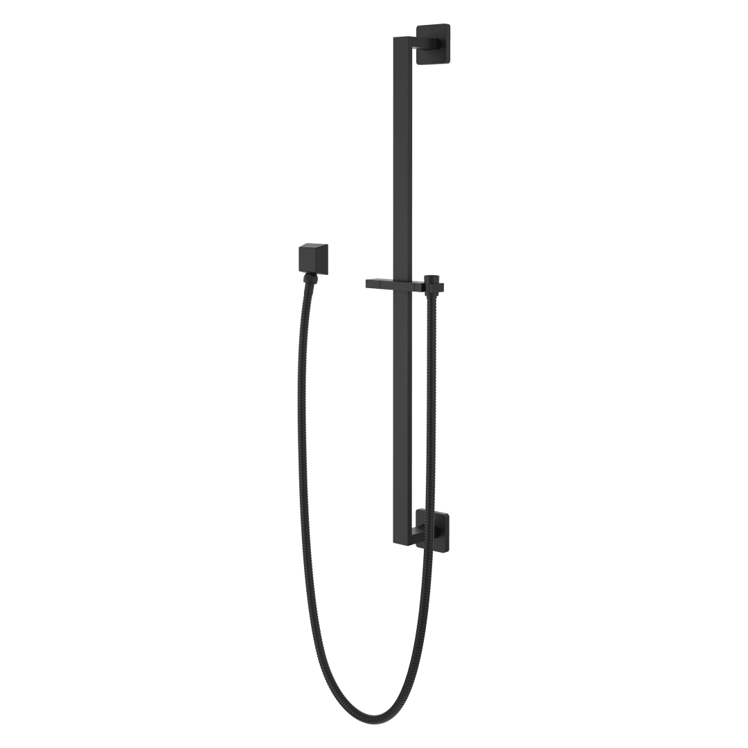 Modern Square Adjustable Bar Kit in Matte Black