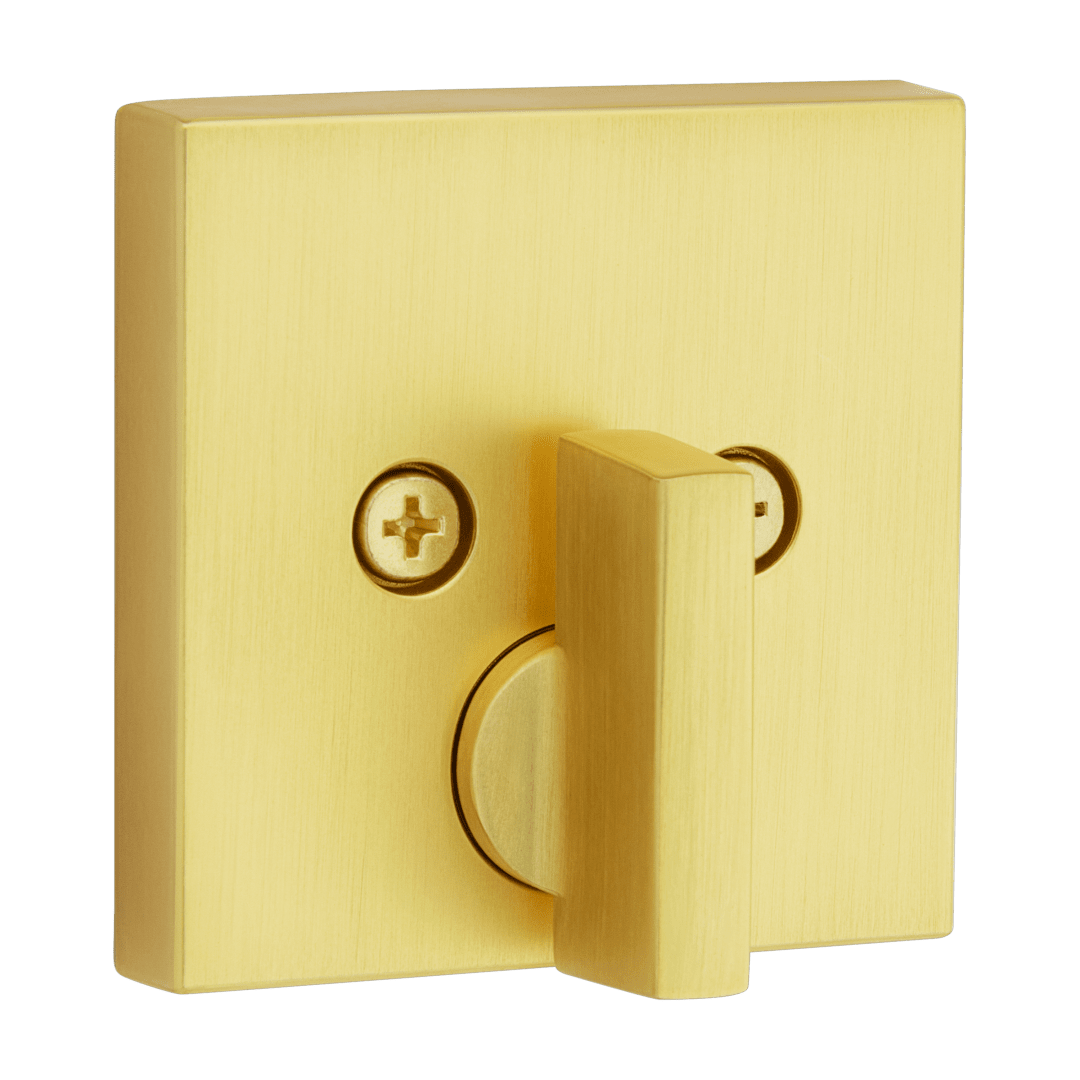 Downtown Single Cylinder Deadbolt featuring SmartKey Security™ in Satin Brass