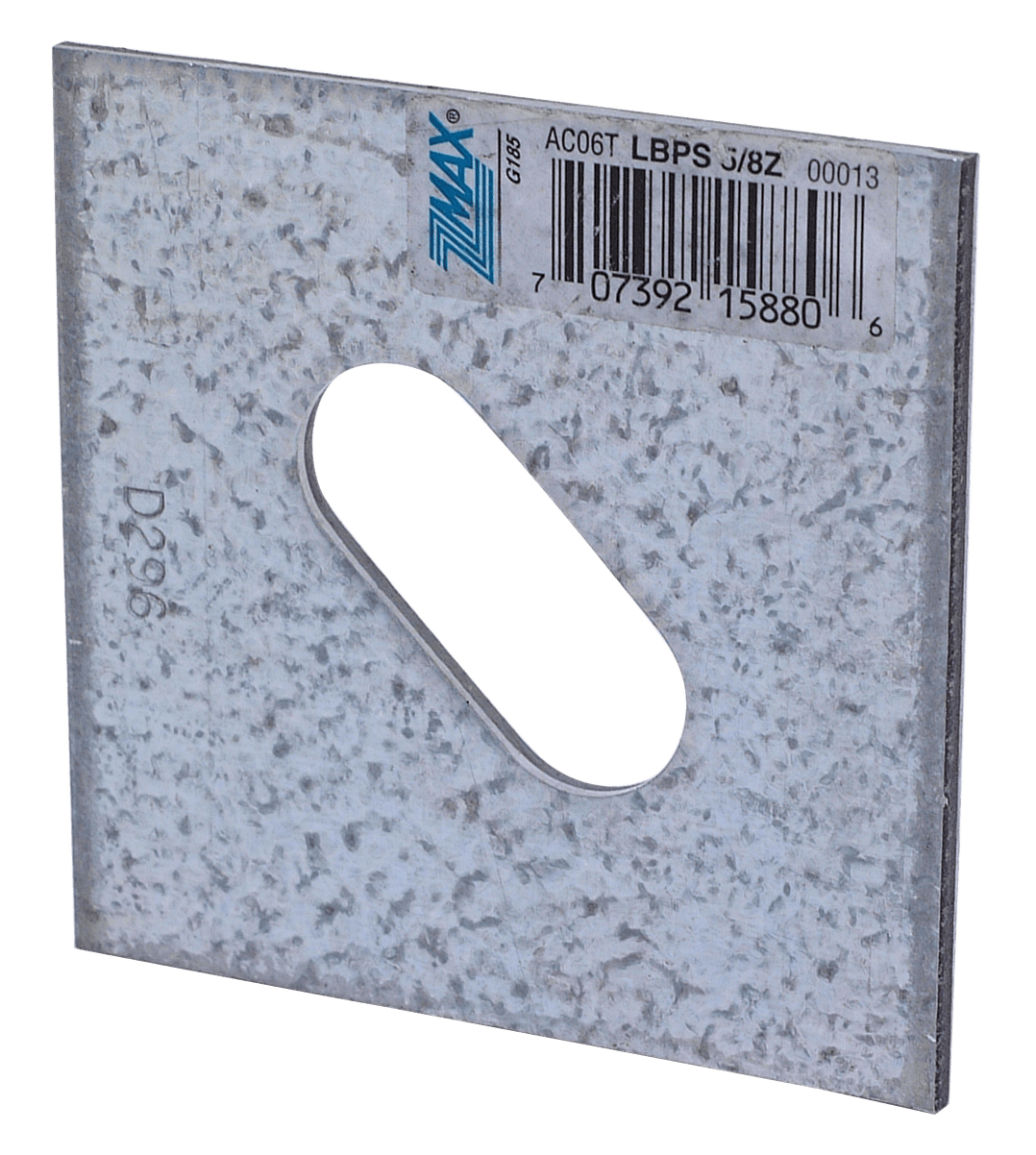 Simpson Strong-Tie LBPS 5/8Z LBPS 3 in. x 3 in. ZMAX® Galvanized Slotted Bearing Plate with 5/8 in. Bolt Dia. (Pack of 50)