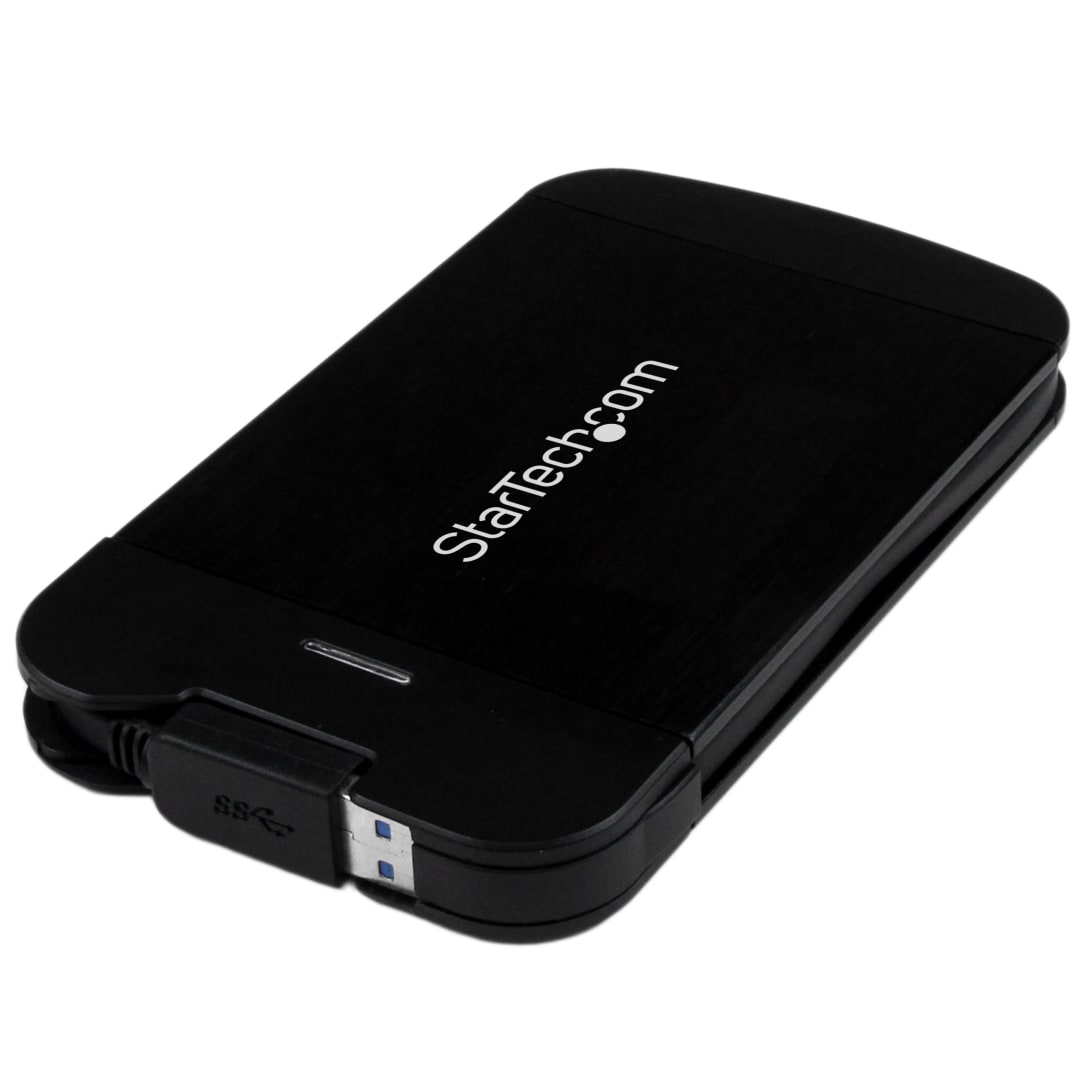 2.5" USB 3.0 SATA HDD Enclosure w/ Attached Cable