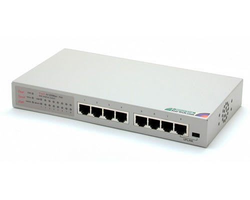 *D*8-Port 10/100-Mbps Desktop Ethernet Hub