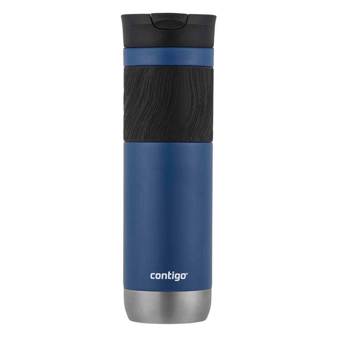 Contigo® Byron 2.0 Stainless Steel Travel Mug with SNAPSEAL™ Lid and Grip, Blue Corn, 24 oz