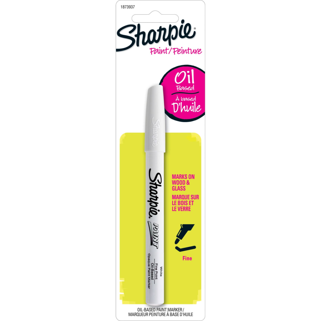 Sharpie® Oil-Based Paint Marker, Fine Point, White, 1 Count