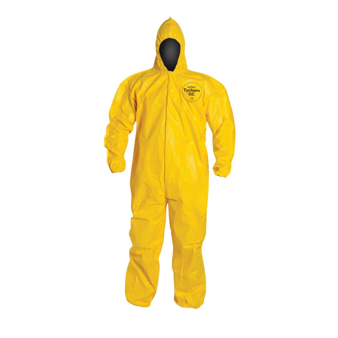 Tychem® QC Coveralls with Hood, Elastic Wrists & Ankles, 2XL
