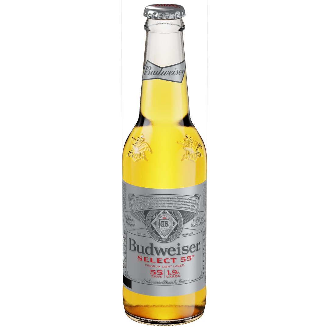 Budweiser® Select 55™ Light Beer, 12 fl. oz. Bottle