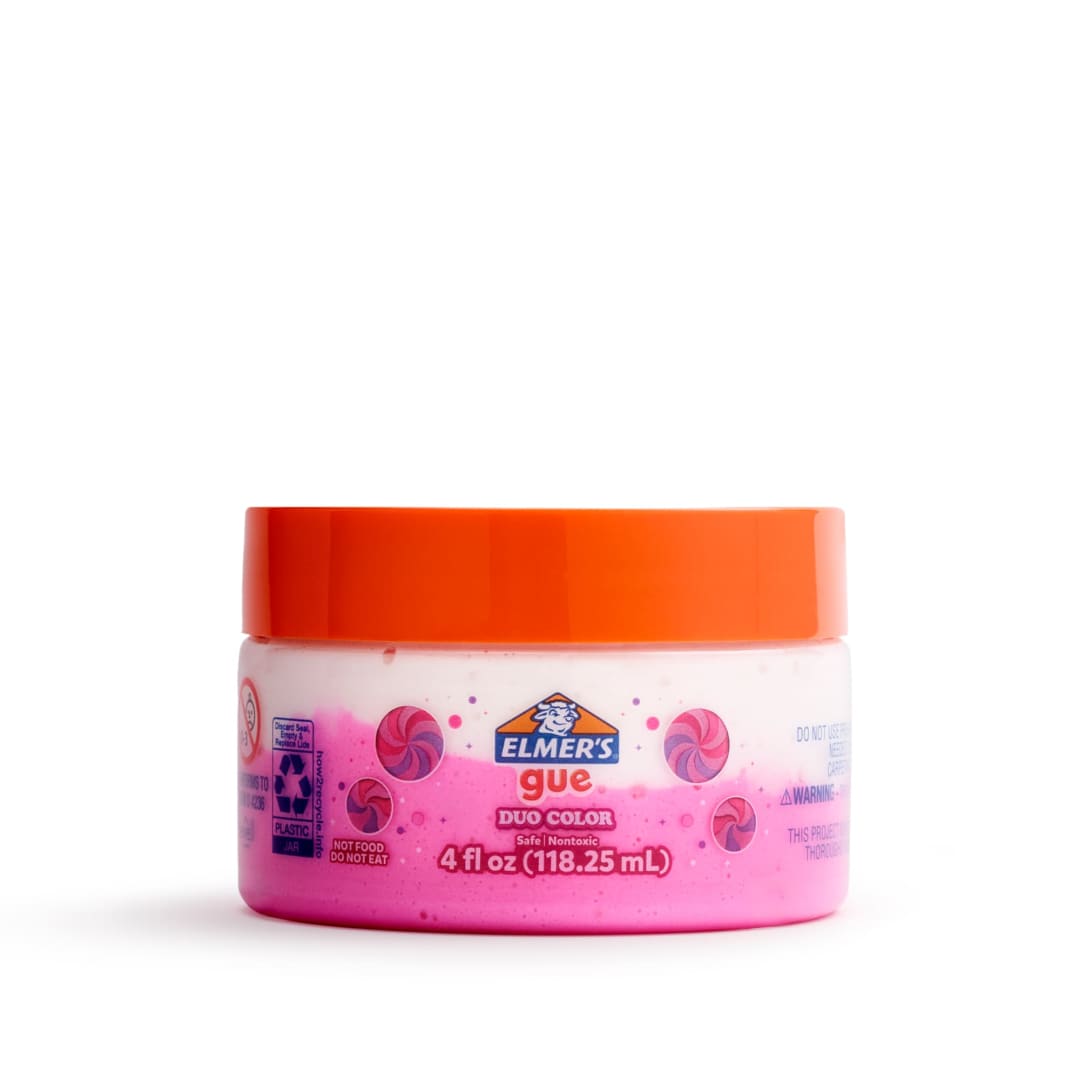 Elmer's Gue Duo Premade Slime, Two Slime Colors in One, 4 oz, 1 Count