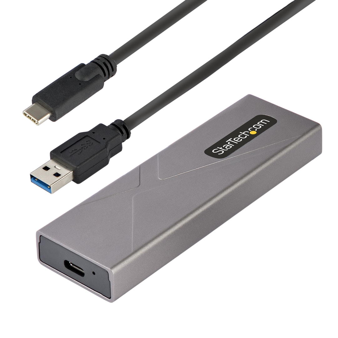 Tool less USB 10Gbps to M 2 SATA or NVMe SSD Enclosure