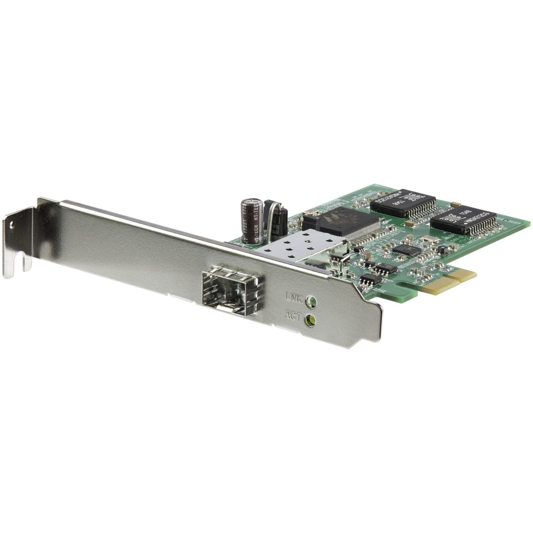 PCIe GbE Fiber Card w  Open SFP PCIe SFP Adapter