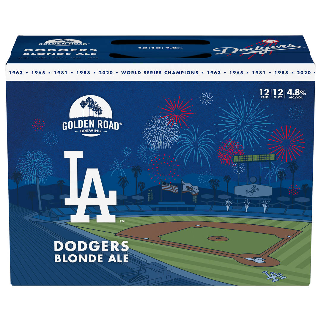 Golden Road Brewing Dodgers Blonde Ale Can 12 fl oz
