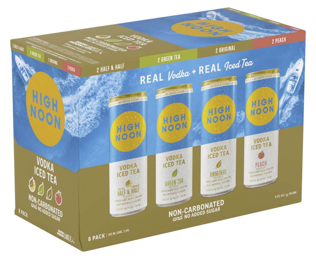 High Noon Lake Pack Vodka Hard Tea Variety Pack 8 355ml Cans