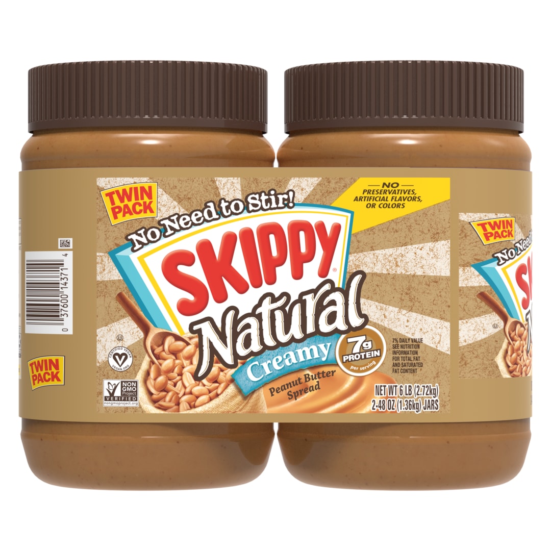 3-2/48OZ SKIPPY NATURAL CREAMY TWIN