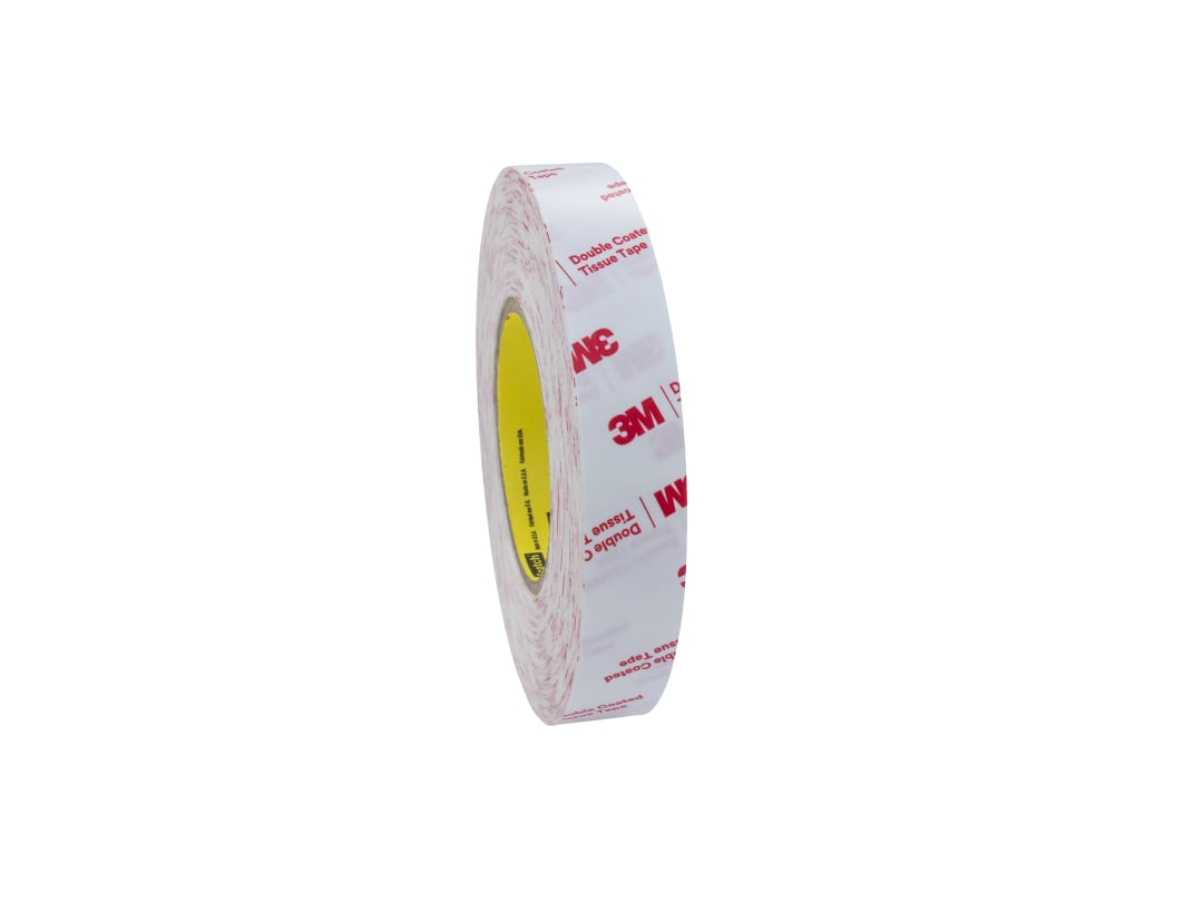 3M™ Doppelseitiges Klebeband mit Papiervlies-Träger 56215, Transparent, 25 mm x 50 m