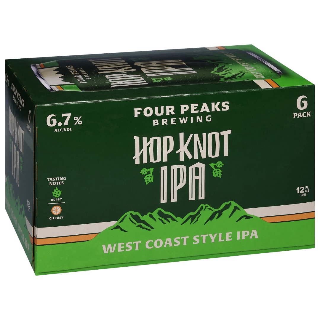 Four Peaks Brewing West Coast Style IPA Hop Knot Beer 6 - 12 fl oz Cans