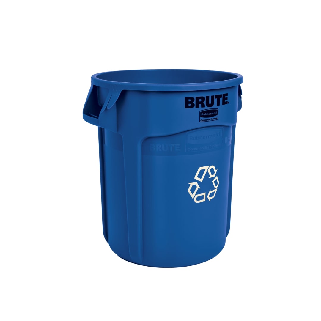 Vented BRUTE® Recycling 20 Gal Blue