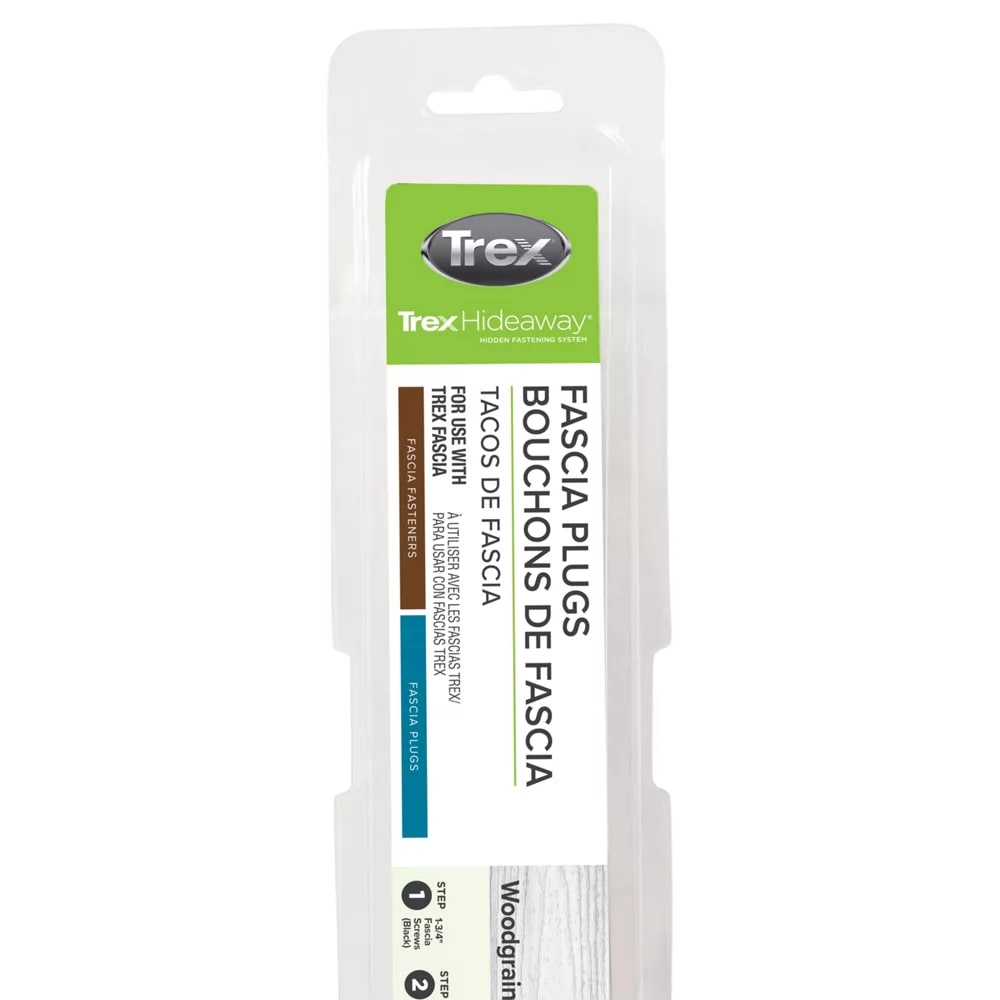 Trex® Fascia Plugs Woodgrain White - 80 count/pack