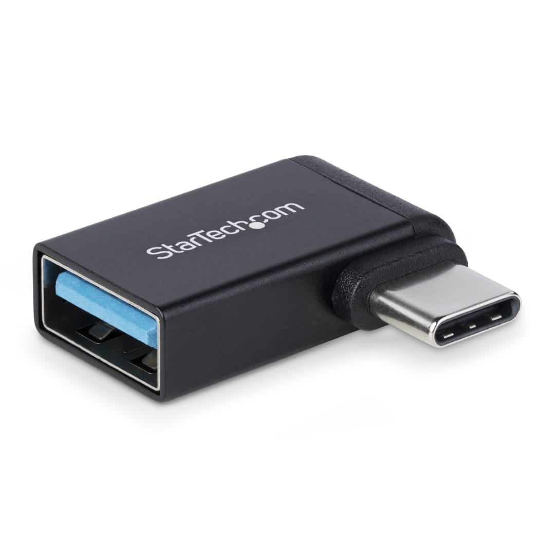 USB C to A Adapter M F Right Angle USB 3 1 5Gbps 1pk