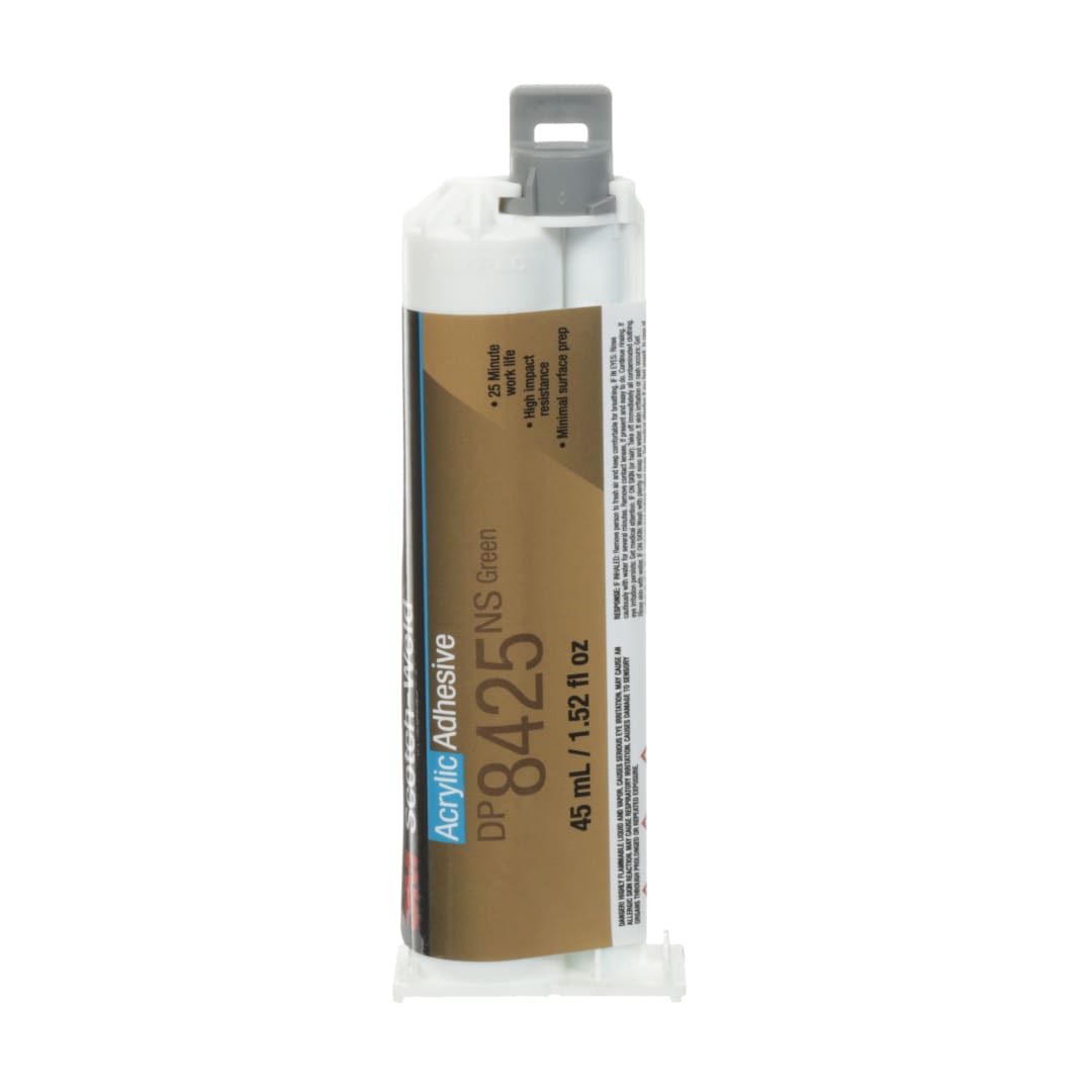 3M™ Scotch-Weld™ Acrylic Adhesive DP8425NS, Green, 45 ml Duo-Pak