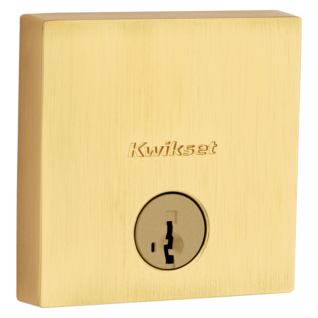 Downtown Single CylinderDeadbolt in Satin Brass