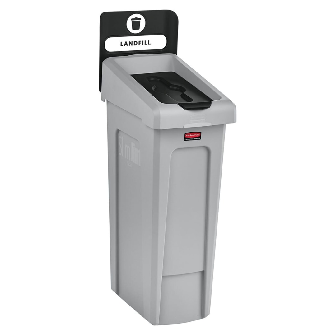 Rubbermaid Commercial Products SLIM JIM 23 Gallon 1-Stream Landfill Station