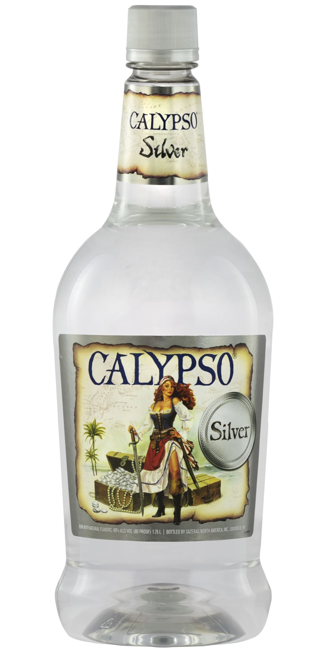 Calypso Silver Rum 1.75l 80 Proof