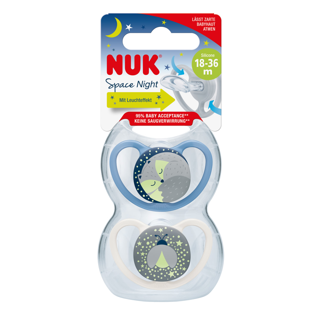 NUK PACIFIER SI INE S3 SPACE NIGHT 2/BOX