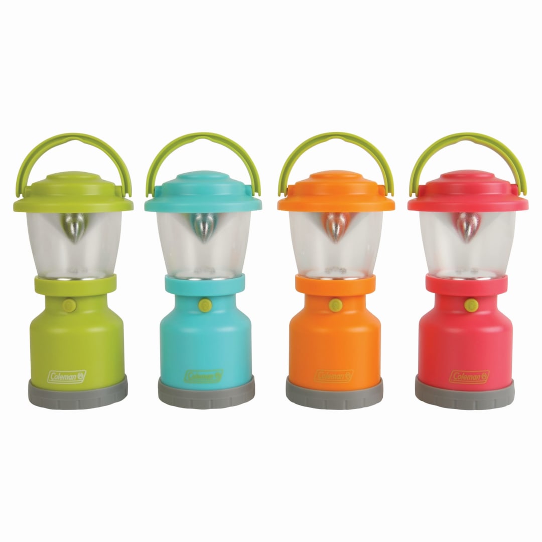 Coleman Kids Adventure Mini LED Lantern, Handheld Children's Lantern with Lifetime LED Bulbs, 16 Hrs Run Time, Water-Resistant Design (Colors May Vary)