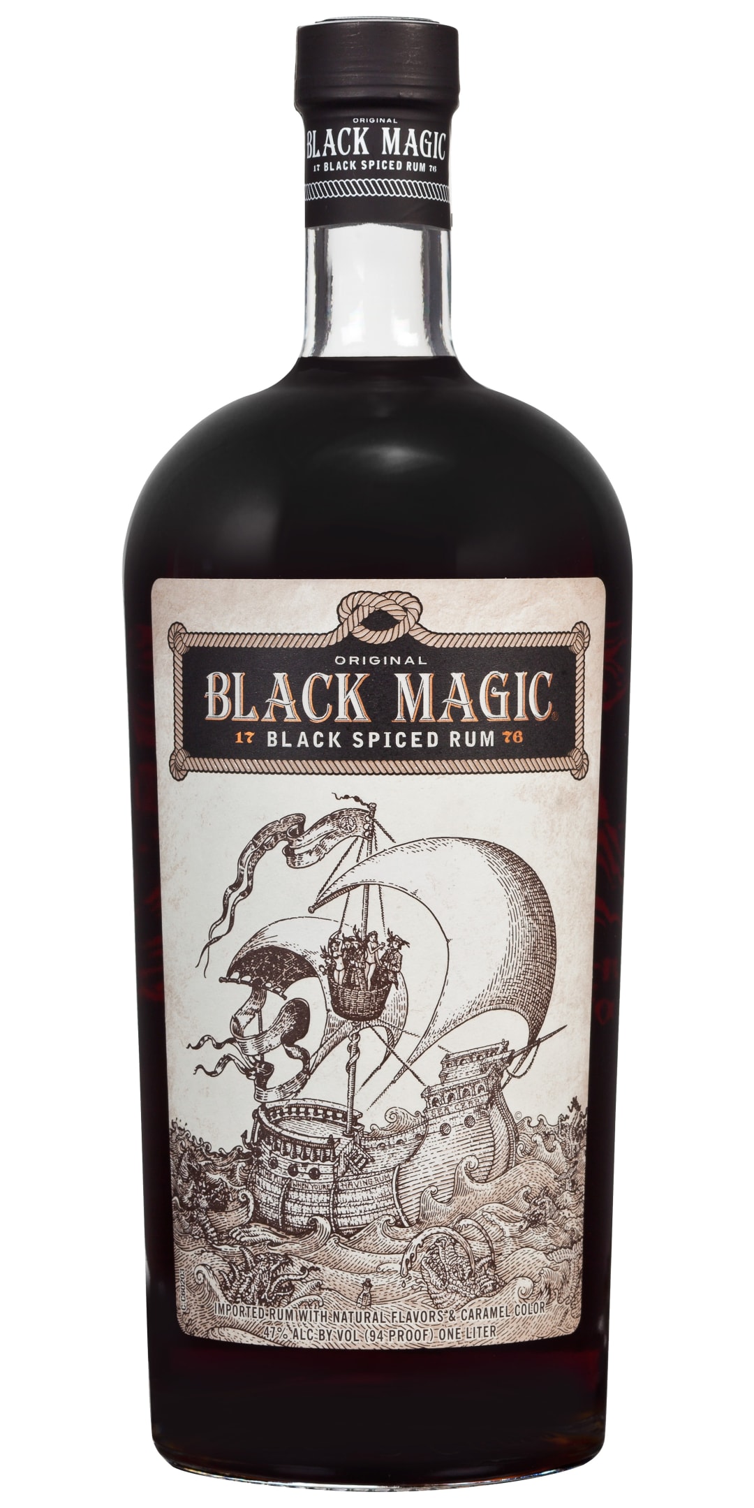 Black Magic Original Black Spiced Rum 1l 94 Proof