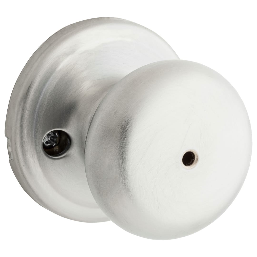 Hancock Bed/Bath Door Knob in Satin Chrome