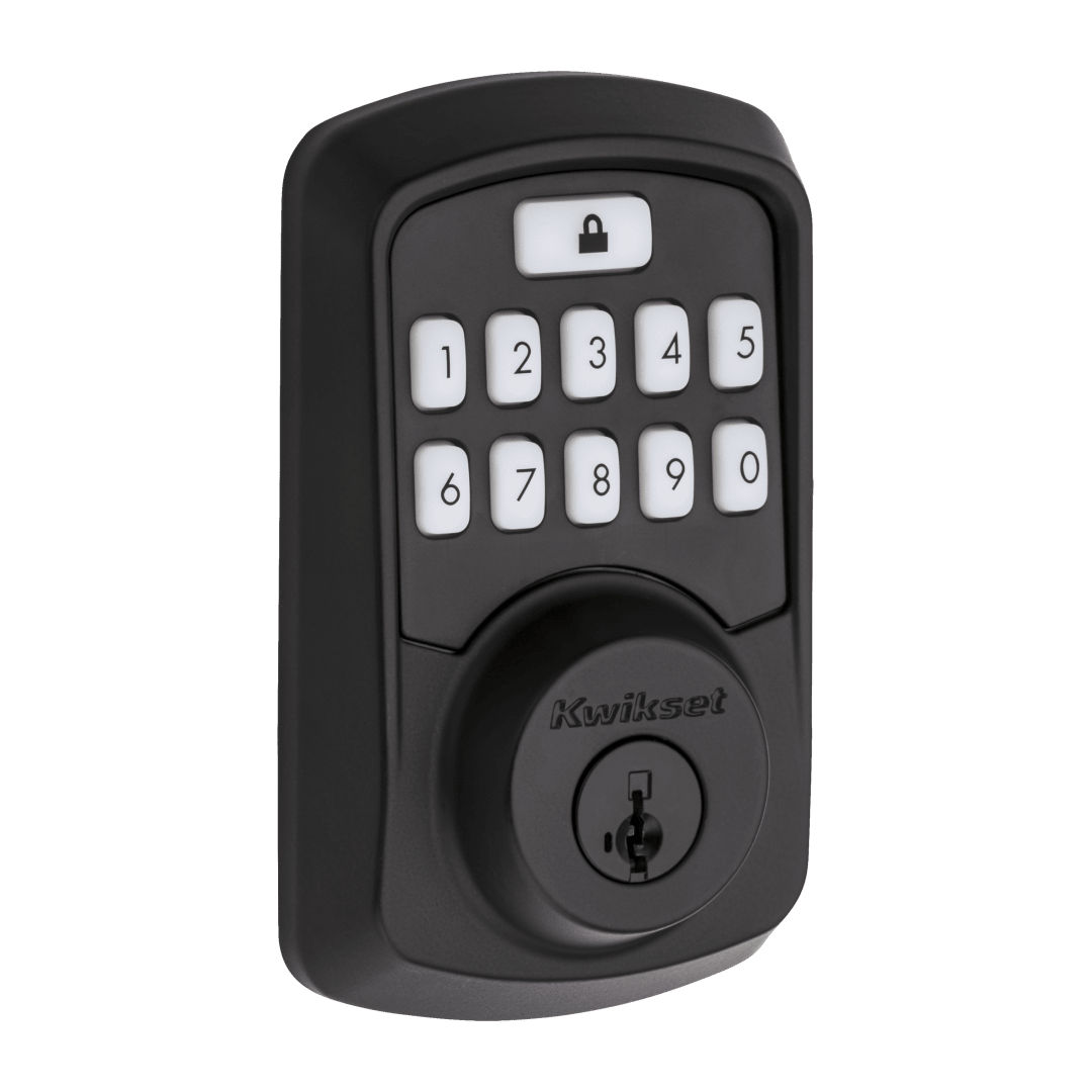 AURA Bluetooth Keypad Smart Lock featuring SmartKey Security™ in Matte Black
