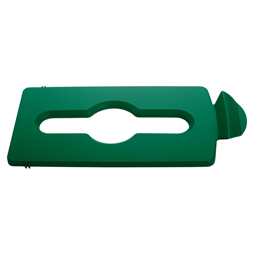 Slim Jim® Recycling Station Mixed Recycling Lid Green