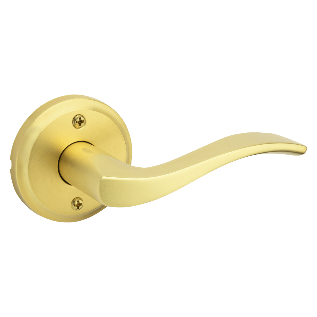 Sedona Hall/Closet Lever in Satin Brass