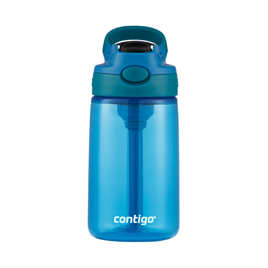 Contigo Kids Straw Water Bottle with AUTOSPOUT lid, Gummy Juniper, 14 oz