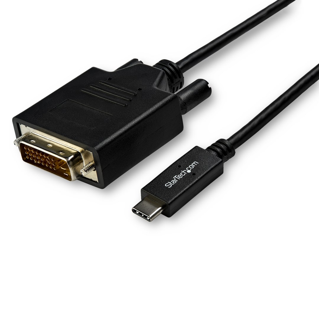 USB C to DVI M M cable 3m Black