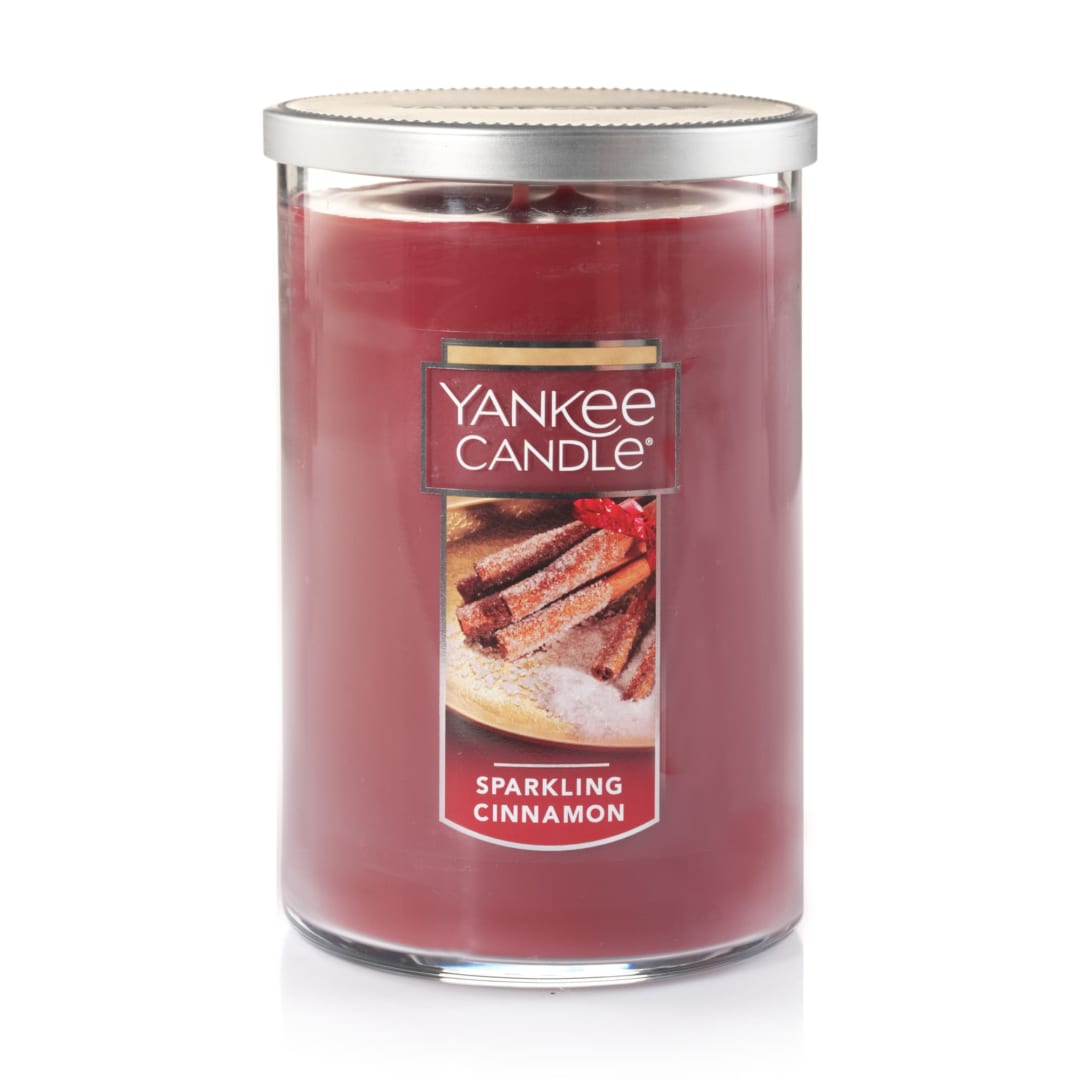Yankee Candle® Sparkling Cinnamon Classic 22oz Large Dual-Wick Tumbler Candle Long-Lasting Burn Time Ideal for Holidays and Gift-Giving