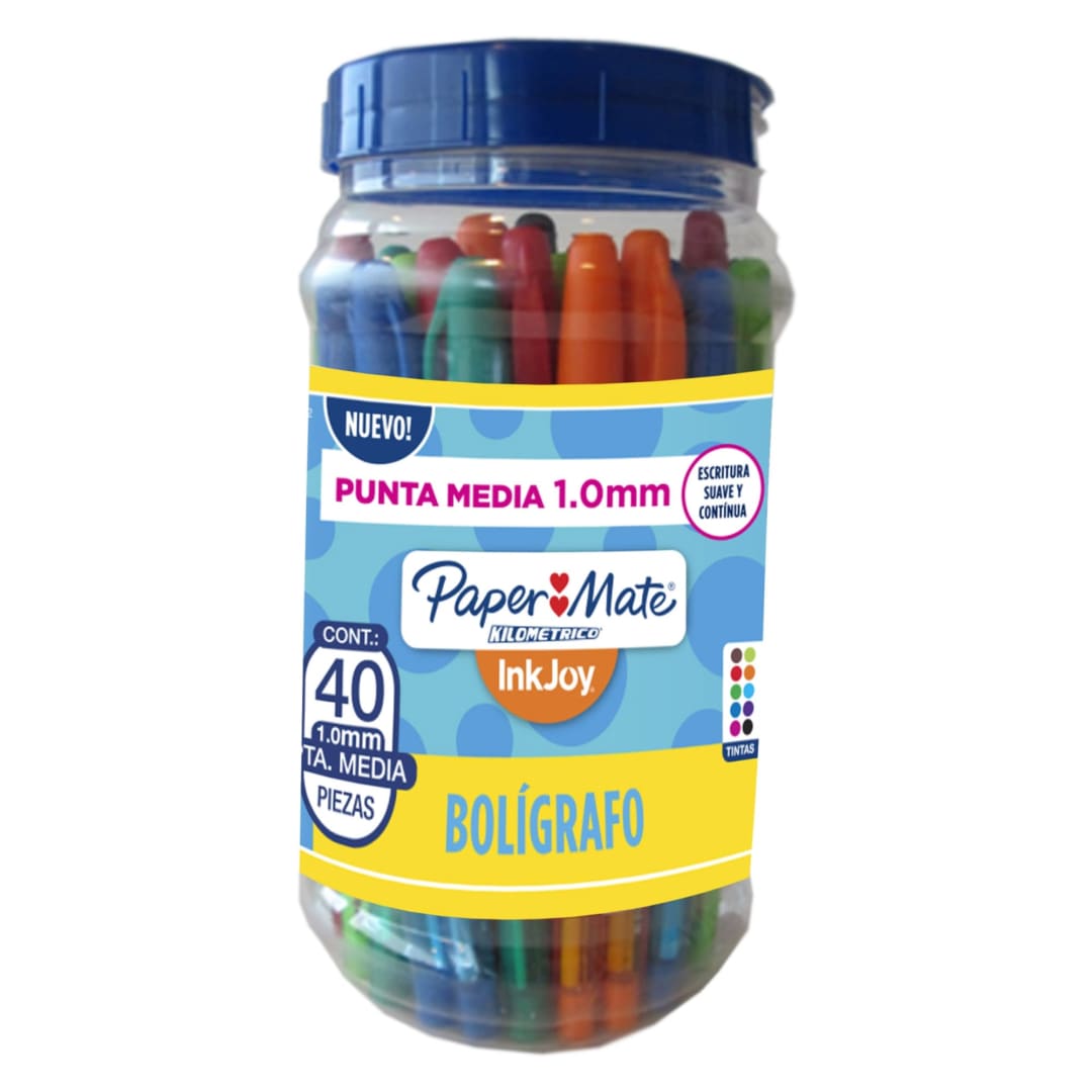 PM KM INKJOY 100ST CANISTER X 40 ASSORT
