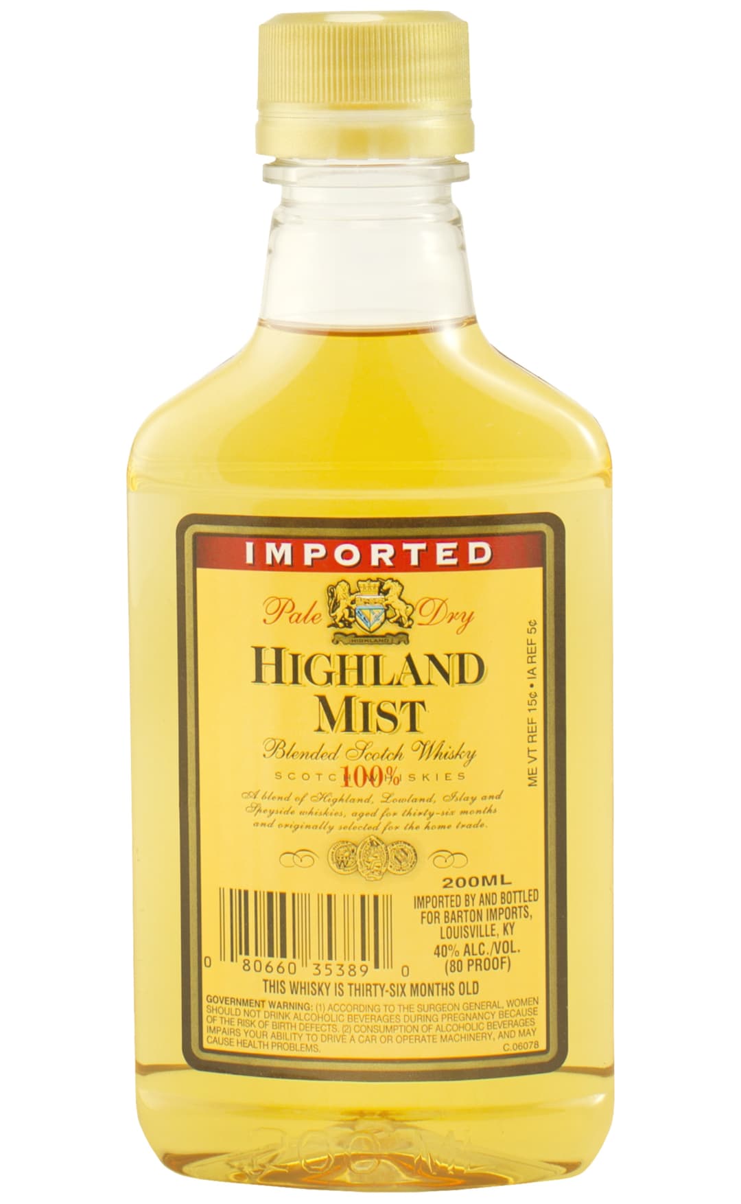 Highland Mist Scotch Whisky 200ml 80 Proof
