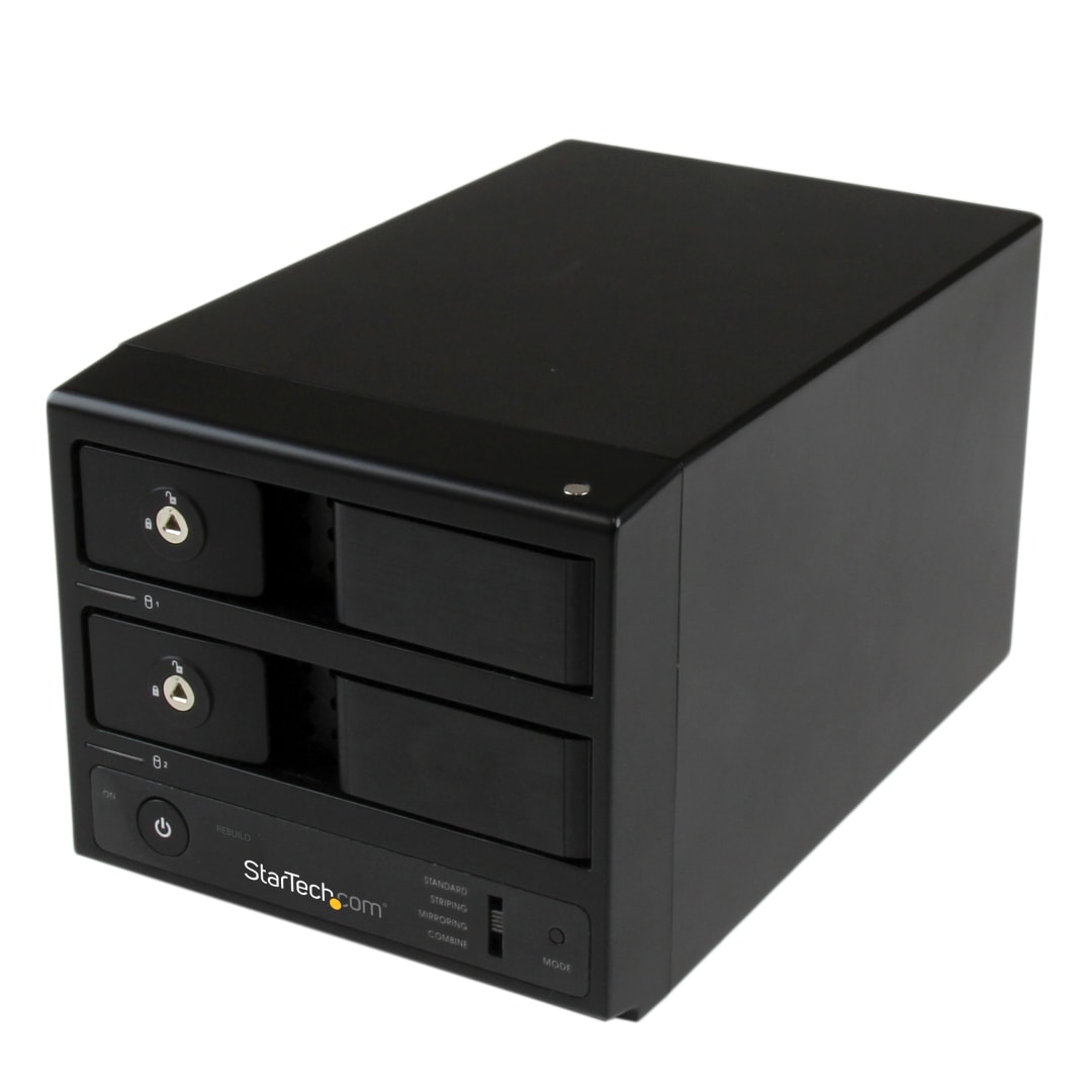 eSATA USB 3 0 to 2x 3 5 SATA Hard Drive Enclosure