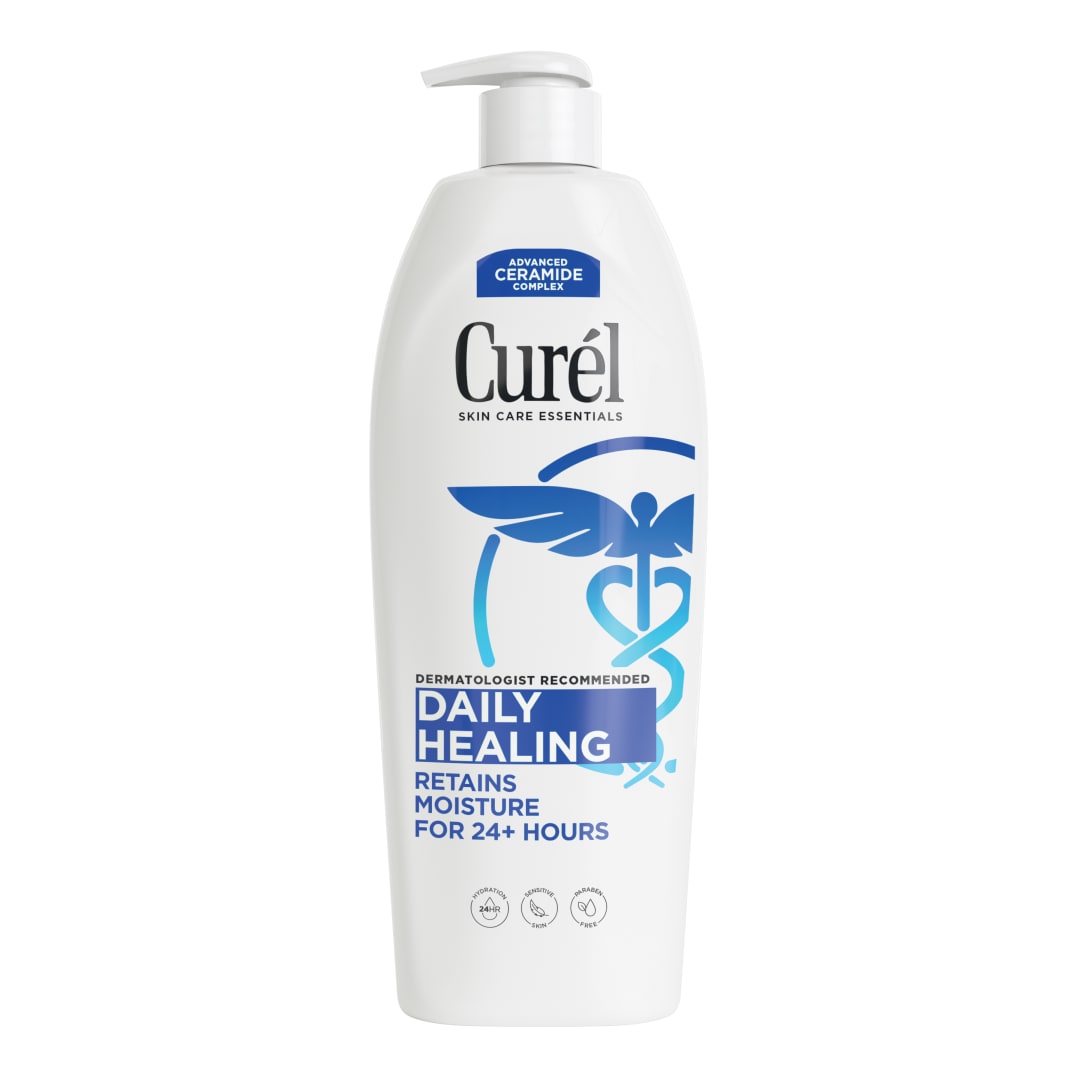 Curel Daily Healing Body Lotion, Ceramide Moisturizer, Dry Skin, 20 fl oz