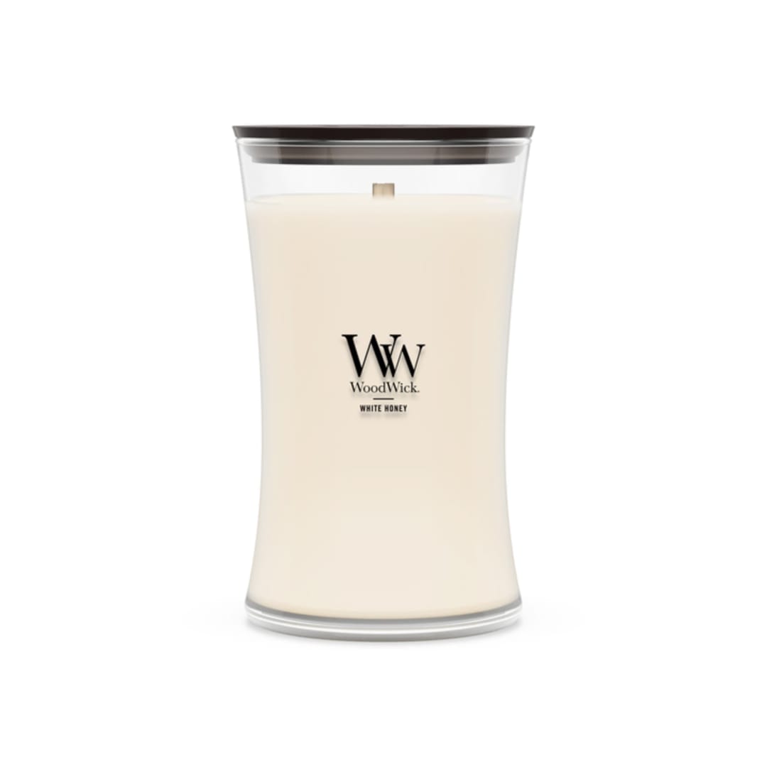 Woodwick White Honey Large Hourglass Candle