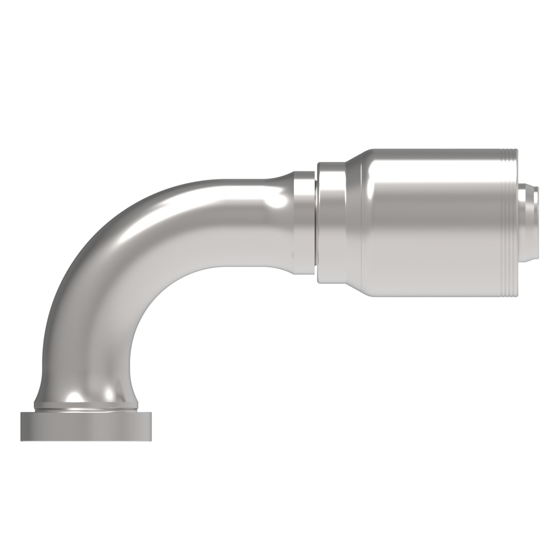 Aeroquip 4-Spiral 4s Cat Split Flange 90 Degree Elbow