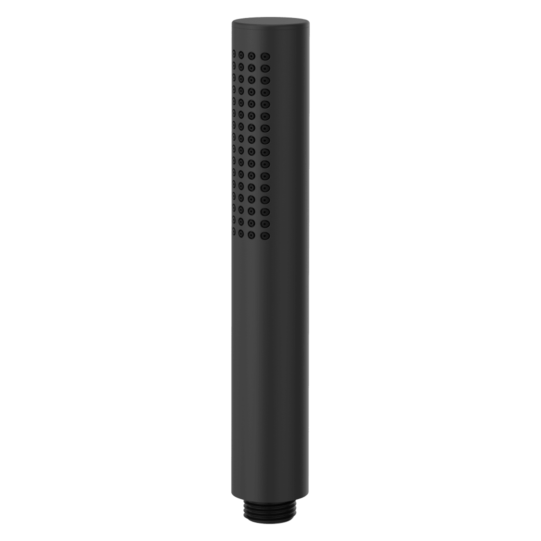 Modern Round Single Function Hand Shower Wand in Matte Black